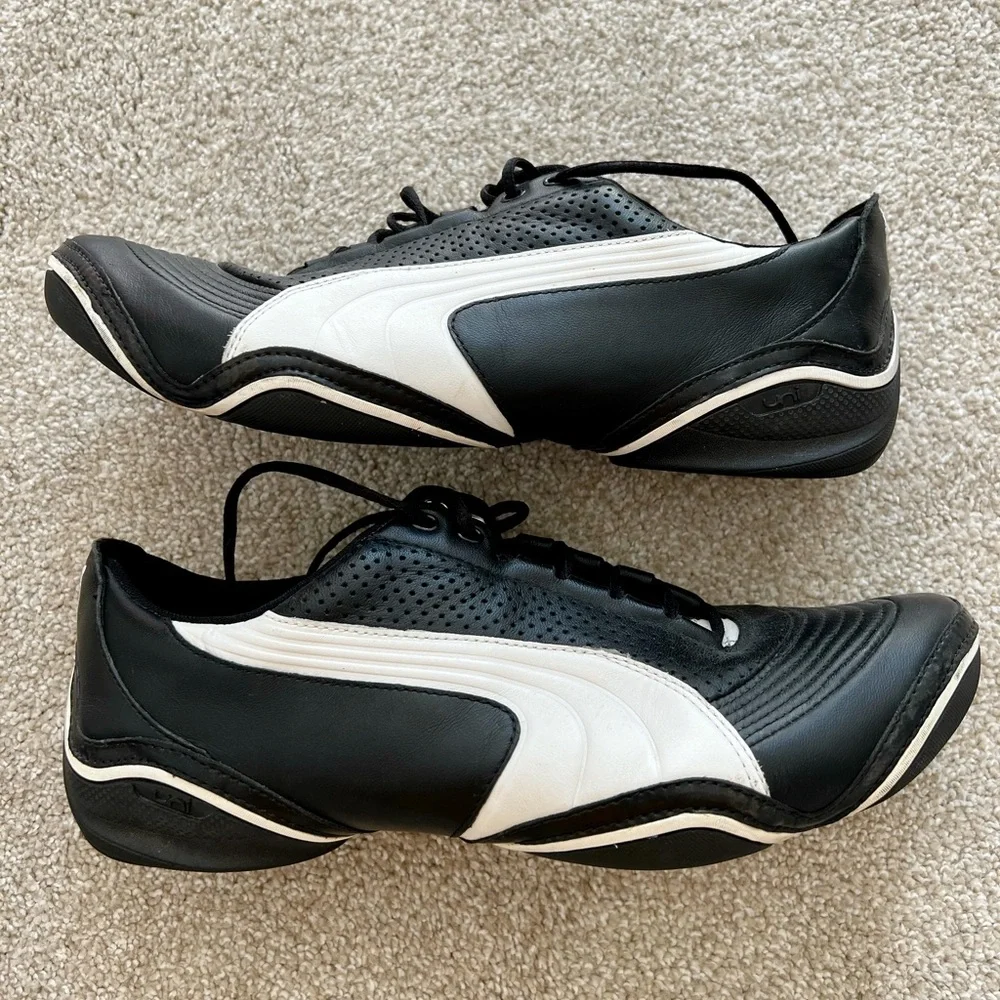 Vintage Puma Black and White Speedcat Driving Shoes - Picture 5 of 5
